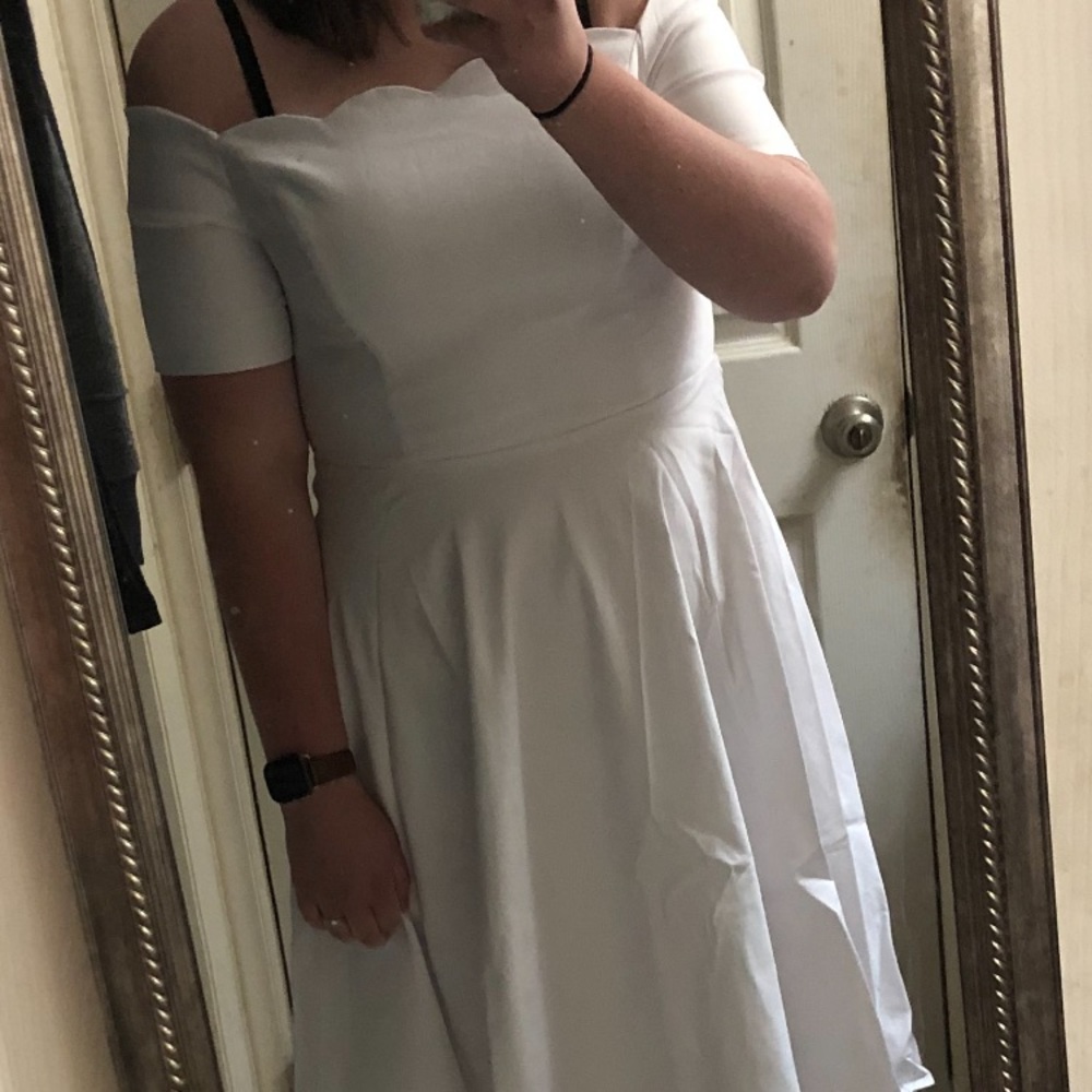 Off Shoulder White Dress
